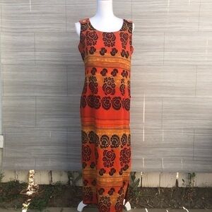 Tropical button dress Size 11/12 Borcellini